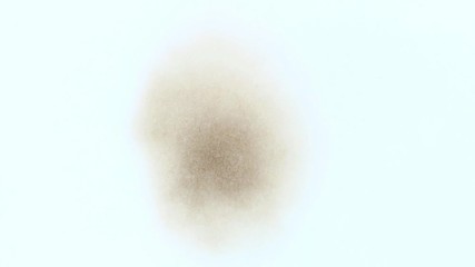 Hole burnt in a sheet of paper