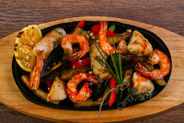 Seafood pan mix