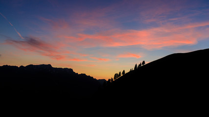 Abendstimmung bei Hinterstein