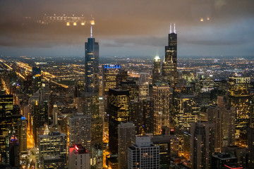 Fototapeta premium Chicago Downtown in Twilight 18