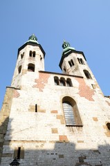 Fototapeta na wymiar Towers church in Kracow