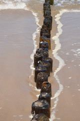 Plaża, widok, piasek, skały © Rafa