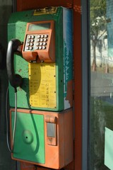 telephone booth or public telephone booth at bangkok, thailand