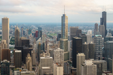 Fototapeta na wymiar Chicago Skyline at Dusk 3