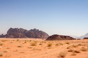 Fototapeta na wymiar Wadi Rum desert - Jordan