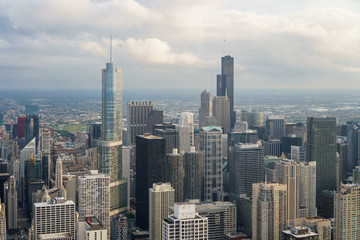 Fototapeta premium Chicago skyline at dusk 2