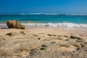 beautiful summer beach view