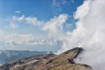 Mountains in the clouds