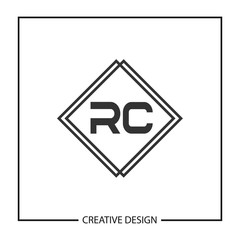 Initial Letter RC Logo Template Design Vector Illustration