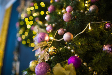 Christmas decor in the interior