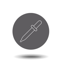 Dropper concept line icon. Linear Dropper concept outline symbol design. This simple element illustration can be used for web and mobile