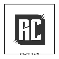 Obraz premium Initial Letter RC Logo Template Design Vector Illustration