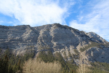 Mountain Over The David Thompson Highway, Alberta