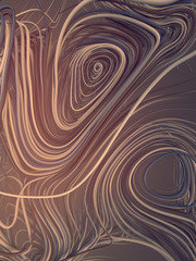 Fototapeta na wymiar Abstract composition of interlacing abstract colored curves. 3D rendering
