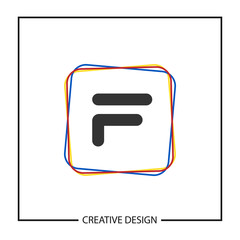 Initial Letter F Logo Template Vector Design