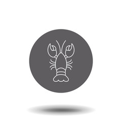 Lobster linear icon. Lobster concept stroke symbol design. Thin graphic elements vector illustration, outline pattern on a white background, eps 10.