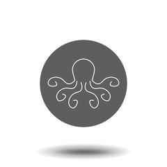 Octopus linear icon. Octopus concept stroke symbol design. Thin graphic elements vector illustration, outline pattern on a white background, eps 10.