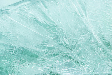 Thin patterned winter ice cold for design background