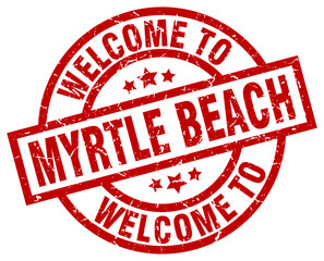 welcome to Myrtle Beach red stamp