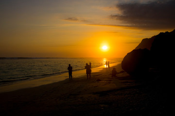 amazing sunset beach view theme