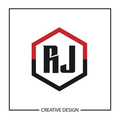 Initial Letter RJ Logo Template Design Vector Illustration