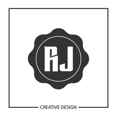Initial Letter RJ Logo Template Design Vector Illustration