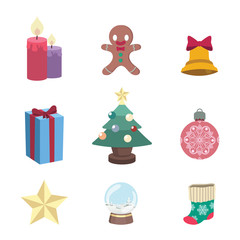 Collection of various christmas elements