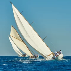 Photo sur Plexiglas Naviguer Course de voiliers. Yachting. Voile. Régate. Voiliers classiques