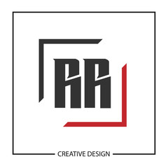 Initial Letter RR Logo Template Design Vector Illustration