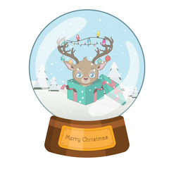 Lovely snowglobe with a Christmas scene