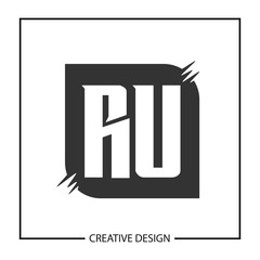Initial Letter RU Logo Template Design Vector Illustration