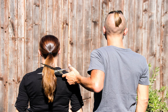 haare heimlich abschneiden I