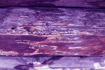 background of wooden plank texture wall with selected tone color. Abstract background of an old wooden wall with a bright texture. paint ultraviolet