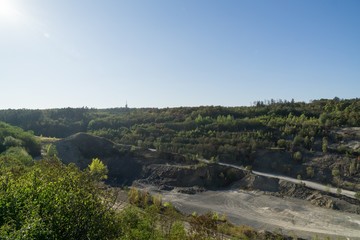 Fototapeta na wymiar Rock quarry in the nature. Brno, Czech Republic
