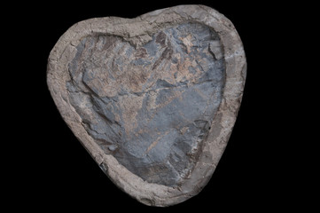 stone in heart form