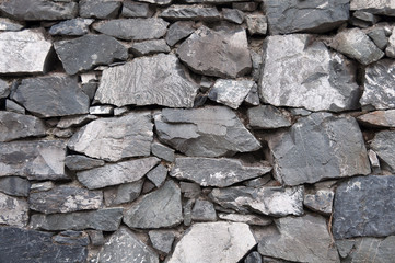 stone wall of large stone