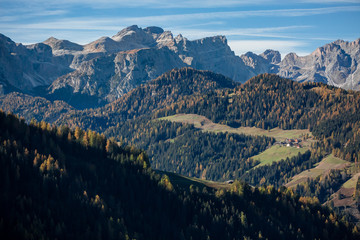 Alpine panorama   in the Italian Dolomites