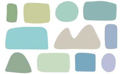 hochauflösende gezeichnete Formen die als Hintergründe für kreative Designideen verwendet werden können