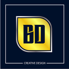 Initial Letter BD Logo Template Design Vector Illustration