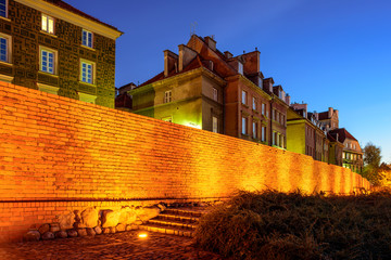  Night View of the Old Town of Warsaw,