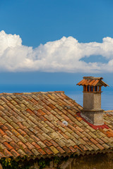 roof and chimney in Eze