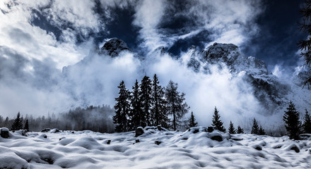 Berge im Winter