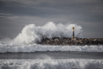 Big wave today on Biarritz