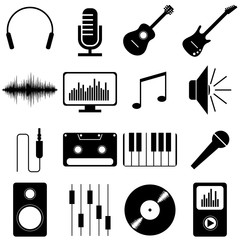 Music pictograms/ icons