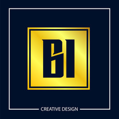 Initial Letter BI Logo Template Design Vector Illustration