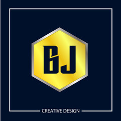 Initial Letter BJ Logo Template Design Vector Illustration