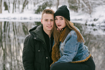 couple in winter