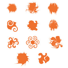 set of vector abstract icons