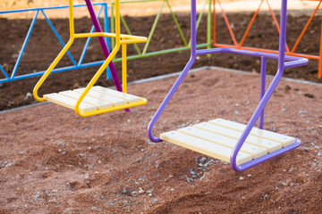 Swing on the playground.