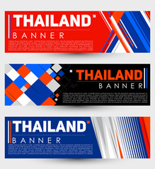 Fototapeta na wymiar Thailand modern banner template vector set design